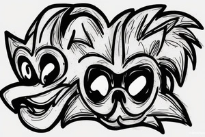 Sonic the hedgehog skull tattoo idea