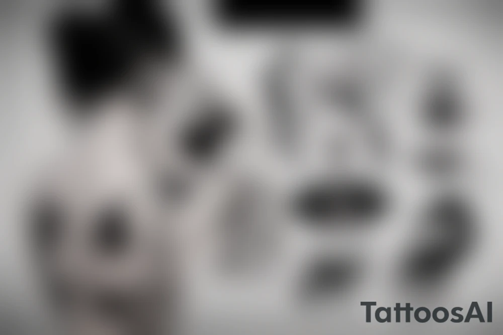 girl crying looking at floor tattoo idea