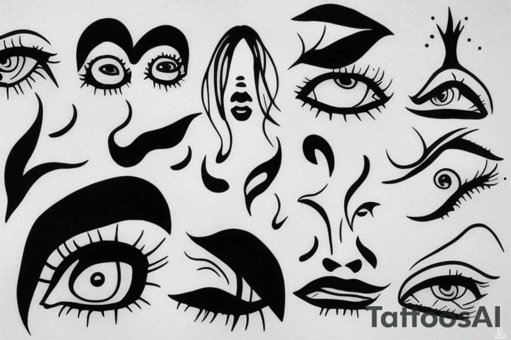 girl crying looking at floor tattoo idea