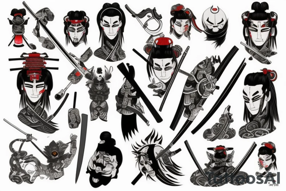 Samurai tattoo idea