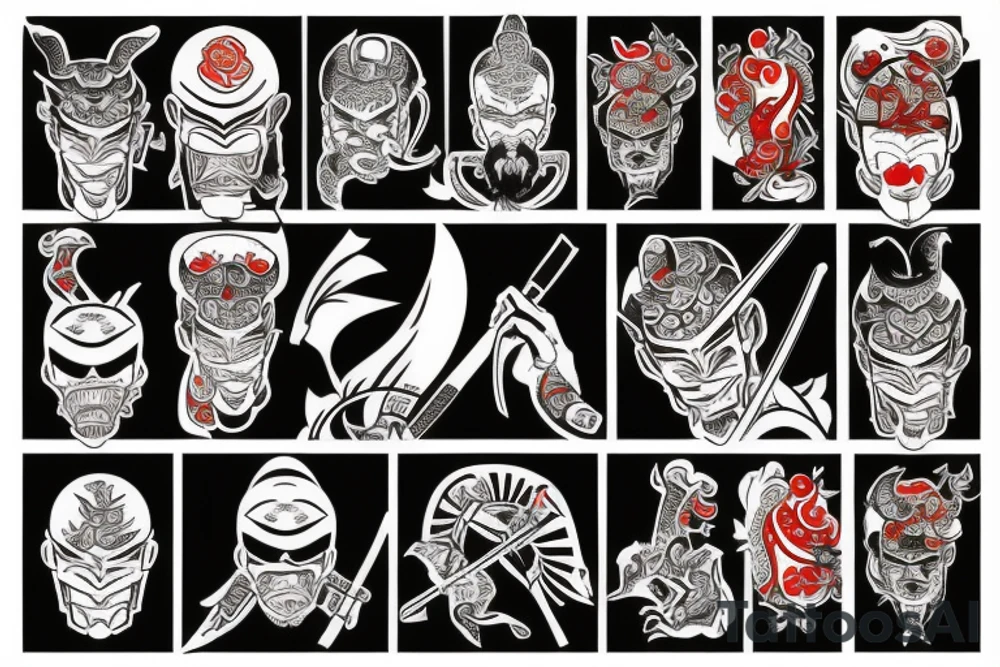 Samurai yakuza tattoo idea