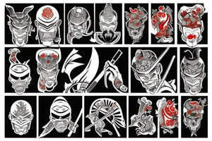 Samurai yakuza tattoo idea