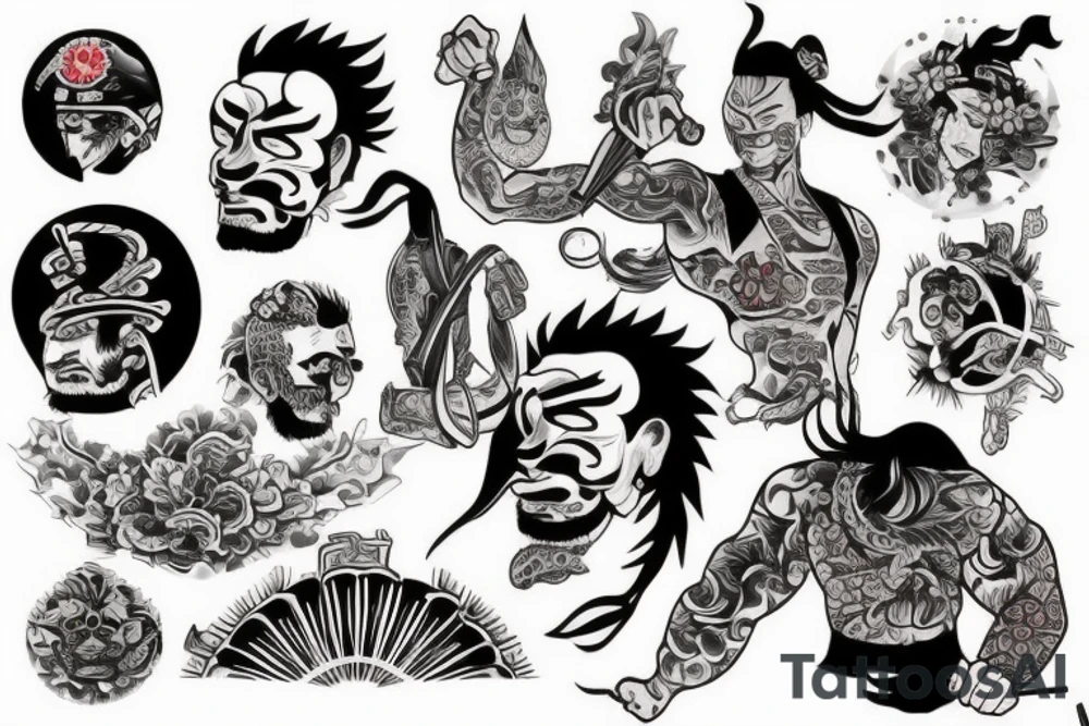 Samurai yakuza tattoo idea