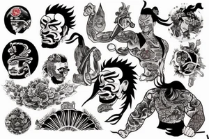 Samurai yakuza tattoo idea