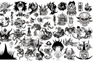 Demon tattoo idea