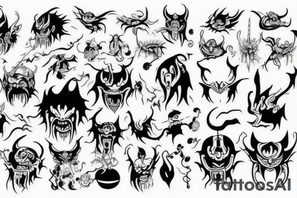 Demon tattoo idea