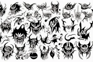 Demon tattoo idea