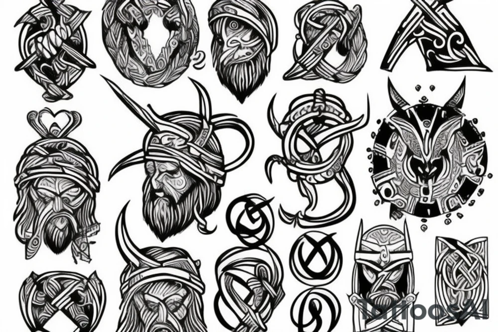 Viking love Merve tattoo idea