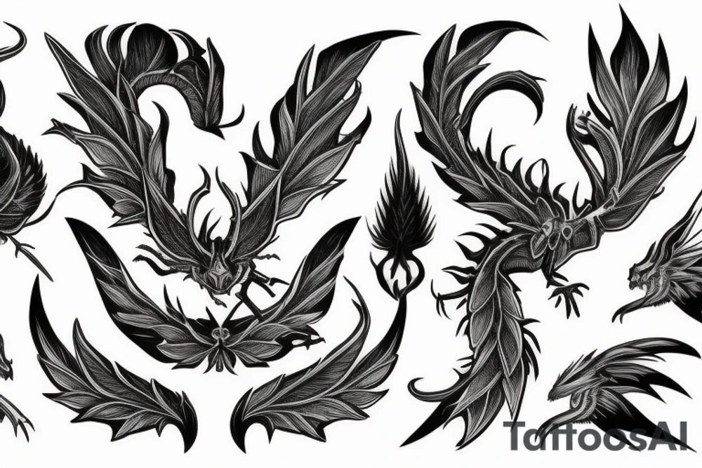 Hungarian horntail tattoo idea