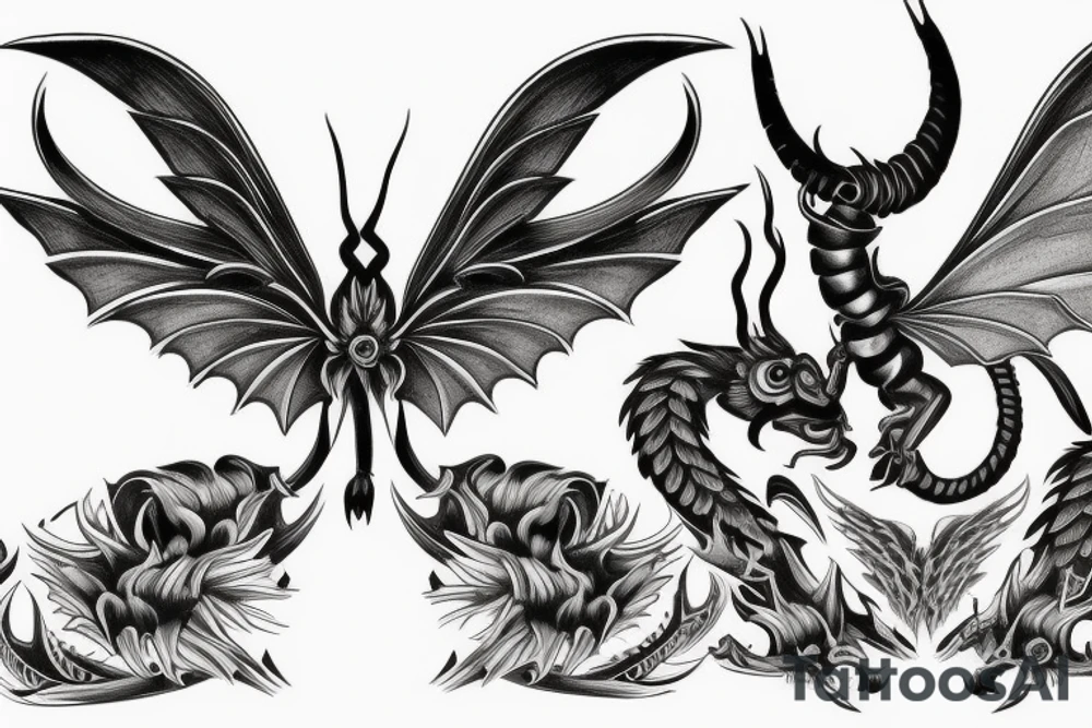 Hungarian horntail tattoo idea