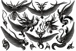 Hungarian horntail tattoo idea
