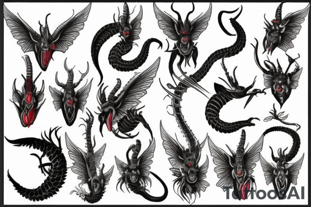 Hungarian horntail tattoo idea