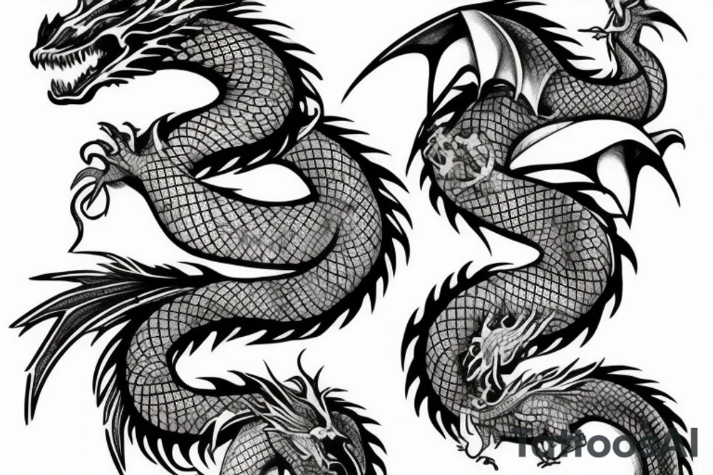 Dragon tattoo idea