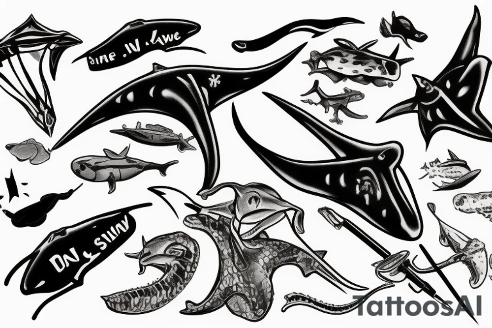 Steve Irwin being stabbed by stingray tattoo idea