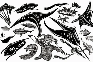 Steve Irwin being stabbed by stingray tattoo idea