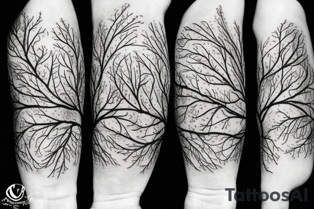 I see god in everything the trees in pain and nights in the spring tattoo idea