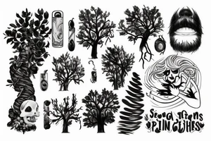 I see god in everything the trees in pain and nights in the spring tattoo idea