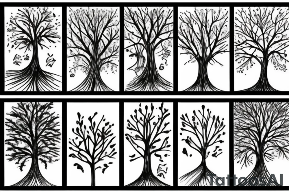 I see god in everything the trees in pain and nights in the spring tattoo idea