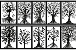 I see god in everything the trees in pain and nights in the spring tattoo idea