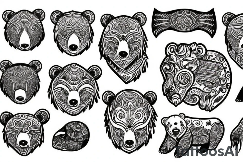 Bear tattoo idea