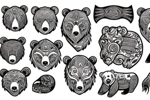 Bear tattoo idea