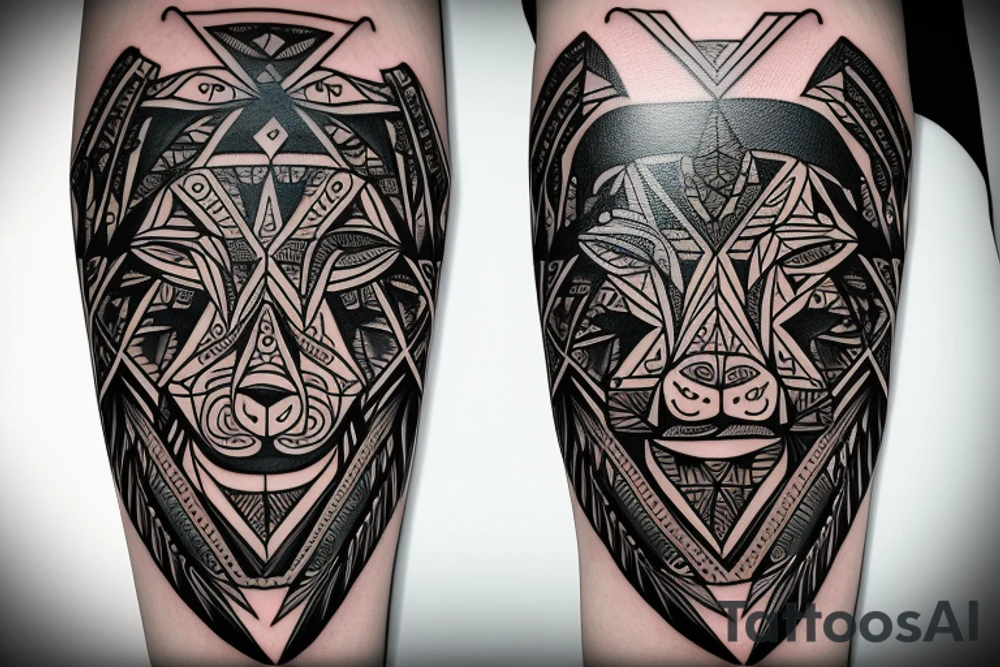 Bear tattoo idea