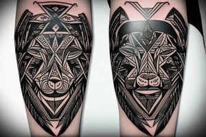 Bear tattoo idea