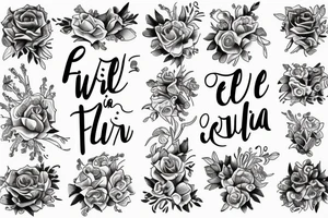 Write: "Fé, amor e fúria" tattoo idea