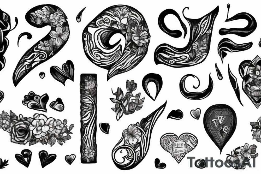 Write: "Fé, amor e fúria" tattoo idea
