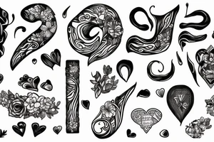 Write: "Fé, amor e fúria" tattoo idea