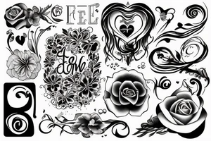 Write: "Fé, amor e fúria" tattoo idea