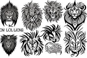 Phoenix Lion tattoo idea