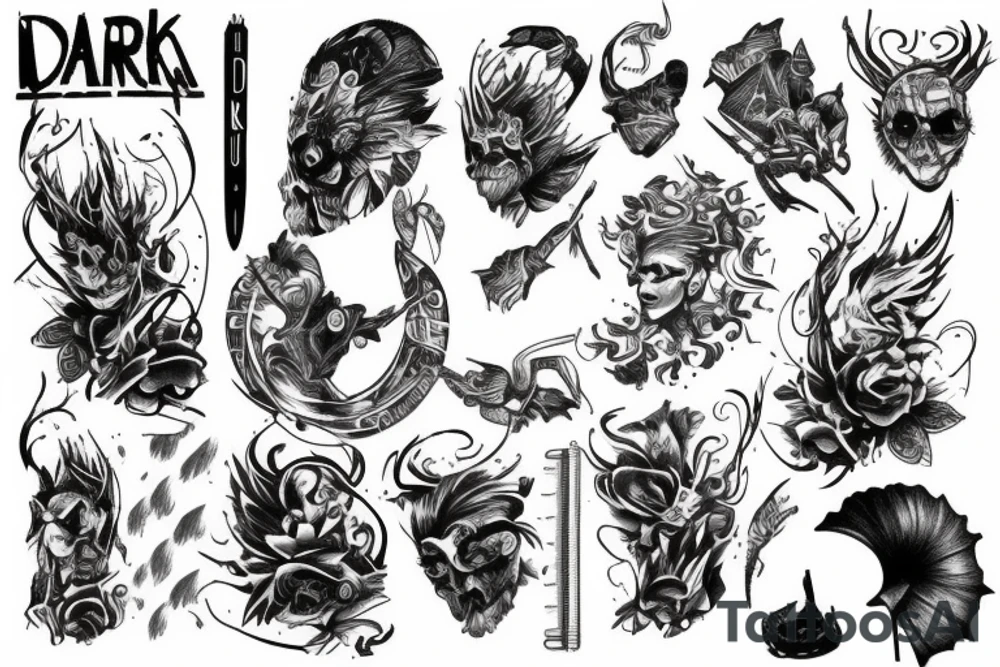 Dark river tattoo idea