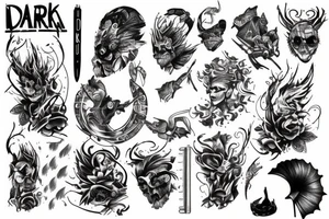Dark river tattoo idea