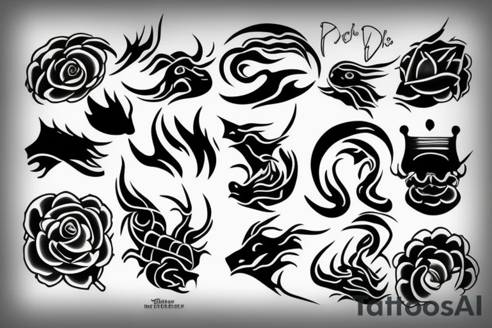 Dark river tattoo idea