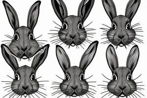 holland lop rabbit tattoo idea