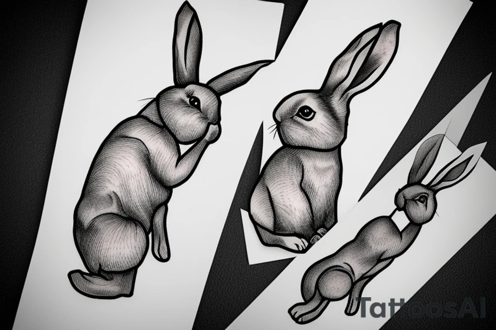 holland lop rabbit tattoo idea