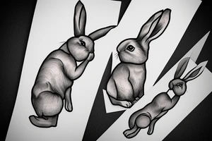 holland lop rabbit tattoo idea