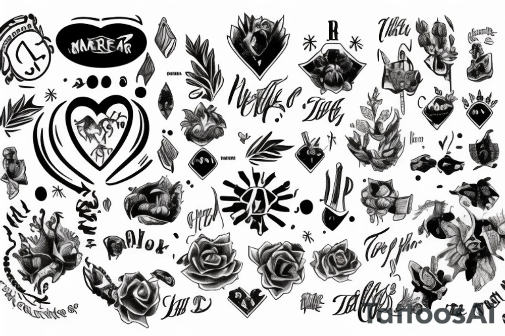 The words "The minor 4" tattoo idea