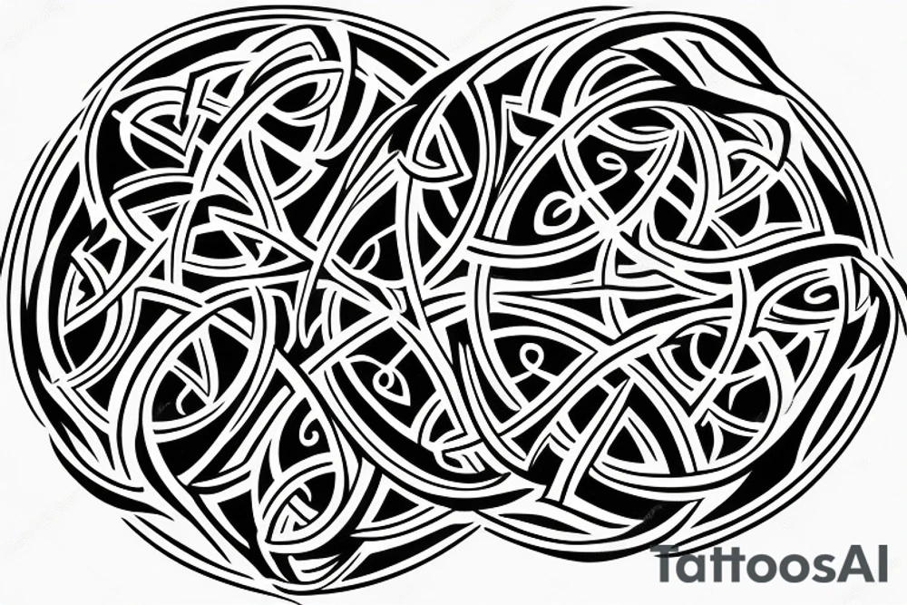 A triquetra with ouroboros tattoo idea