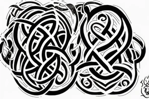 A triquetra with ouroboros tattoo idea