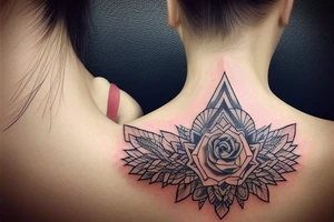The most beautiful neck tattoo symbol of a new chapter tattoo idea