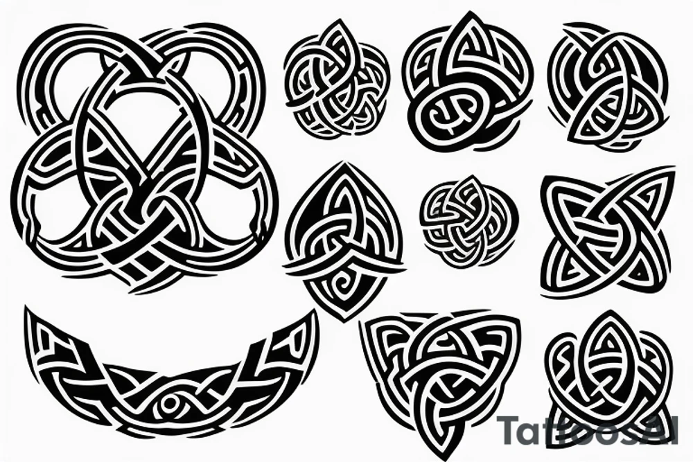 A triquetra with ouroboros tattoo idea