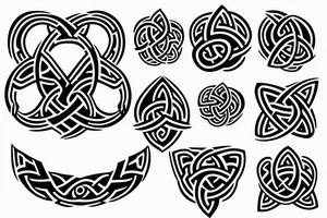 A triquetra with ouroboros tattoo idea