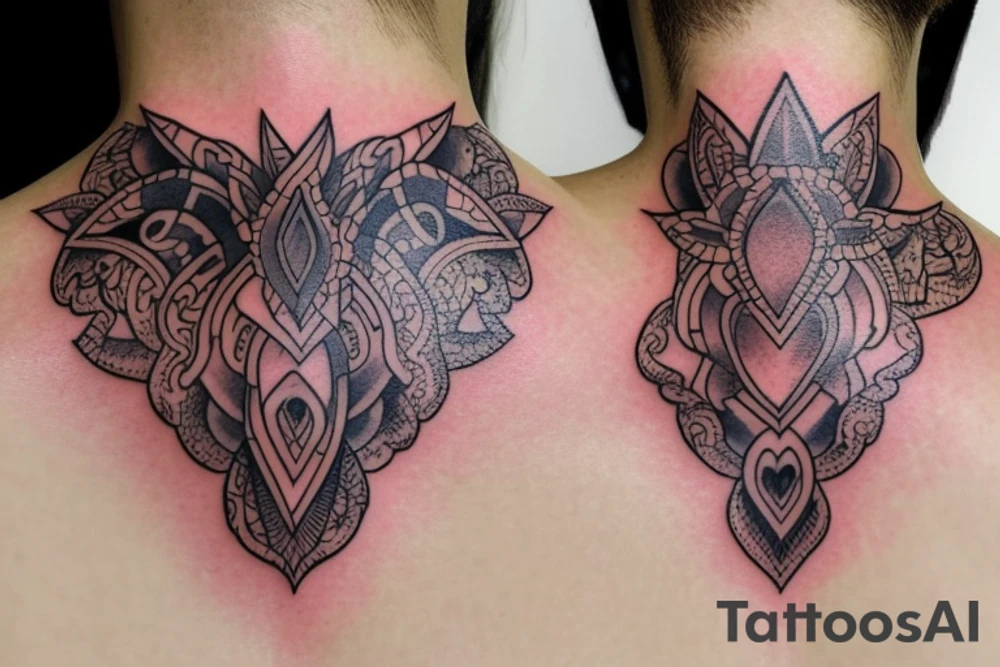 The most beautiful neck tattoo of a new chapter tattoo idea