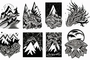 Mountains tattoo idea