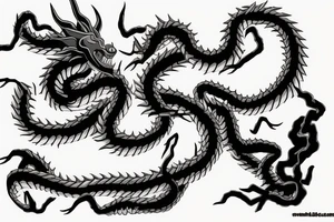 Shenron and kyuubi tattoo idea