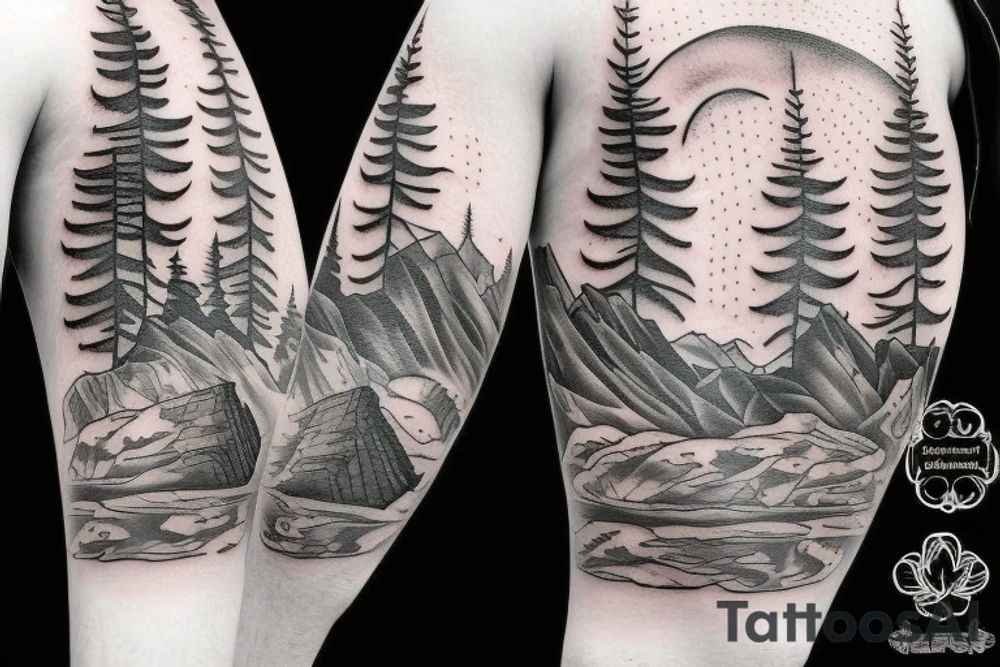 Mountains tattoo idea