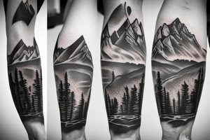 Mountains tattoo idea