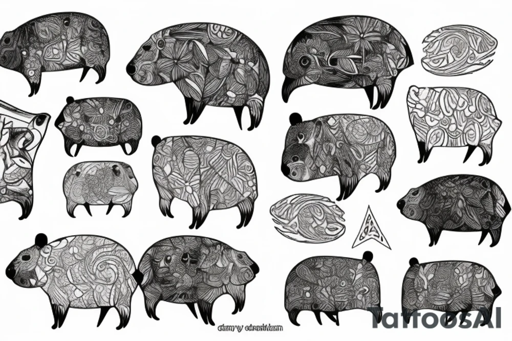 Capybara tattoo idea